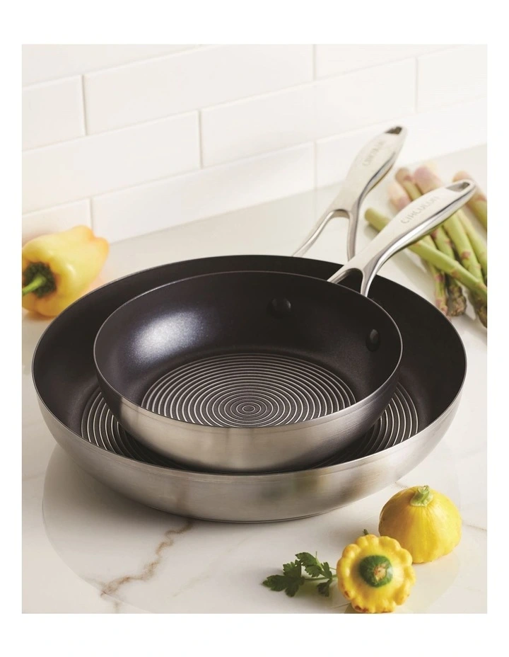 S-Series Nonstick Stainless Steel Induction Frypan Twin Pack 20cm/26cm image 2