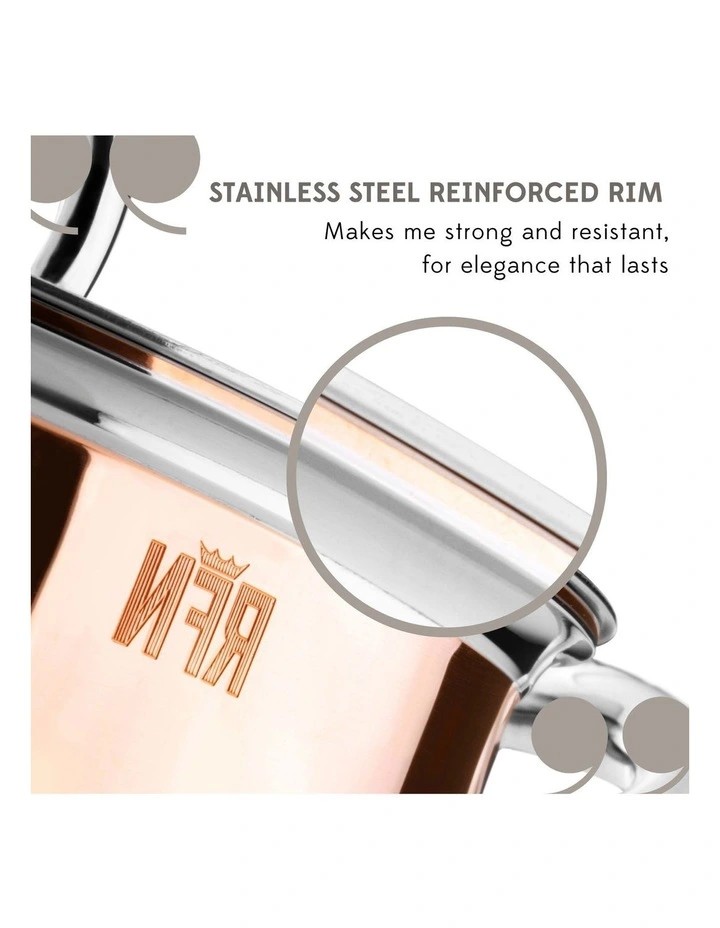 Con Classe Stainless Steel Induction Covered Soup Pot 20cm/2.8L image 3