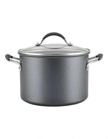 ScratchDefense A1 Covered Stockpot 24cm 7.6L in Grey