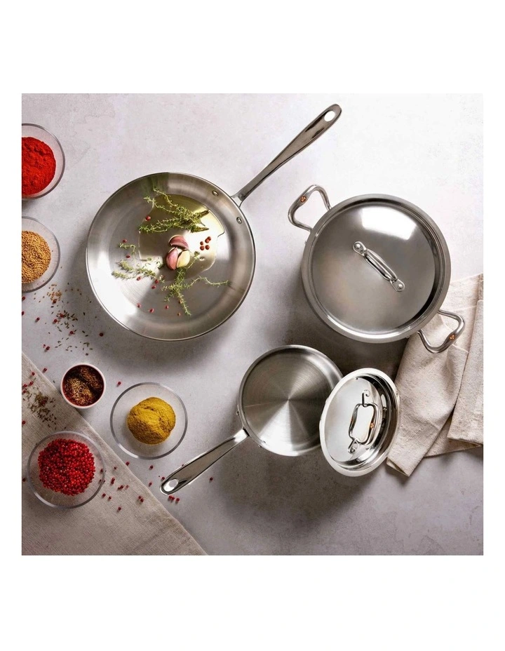 Con Cuore Stainless Steel Induction Covered Stock Pot 24cm/5.7L in Silver image 2