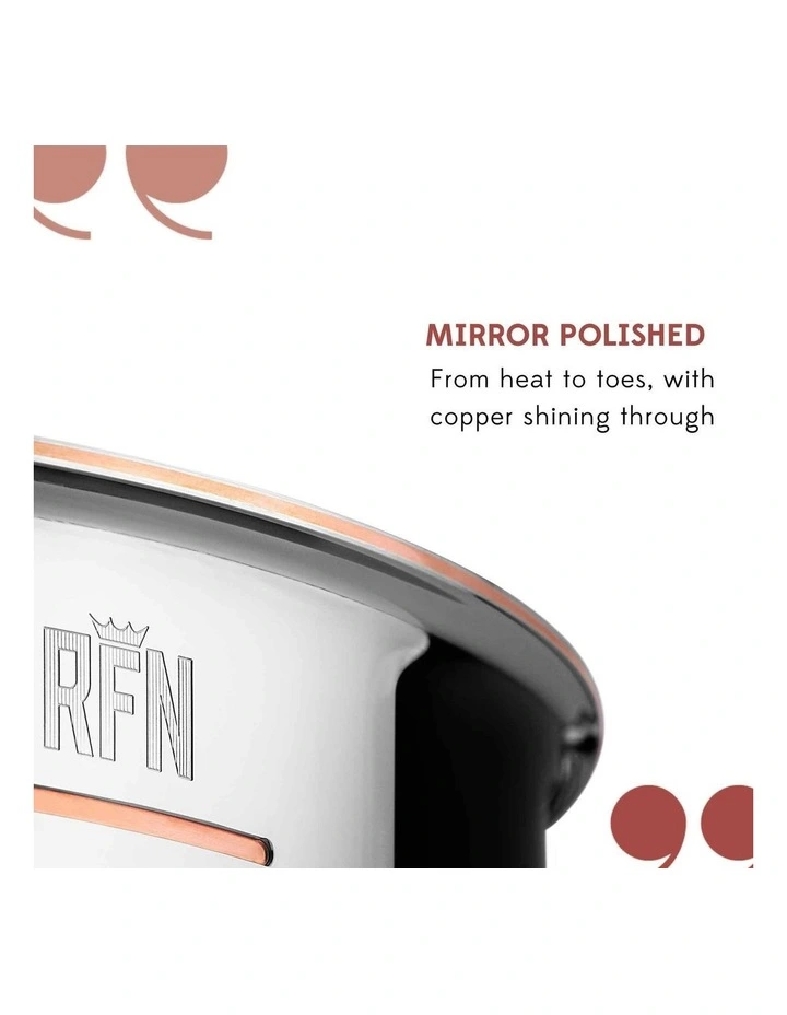 Con Cuore Stainless Steel Induction Covered Stock Pot 24cm/5.7L in Silver image 3