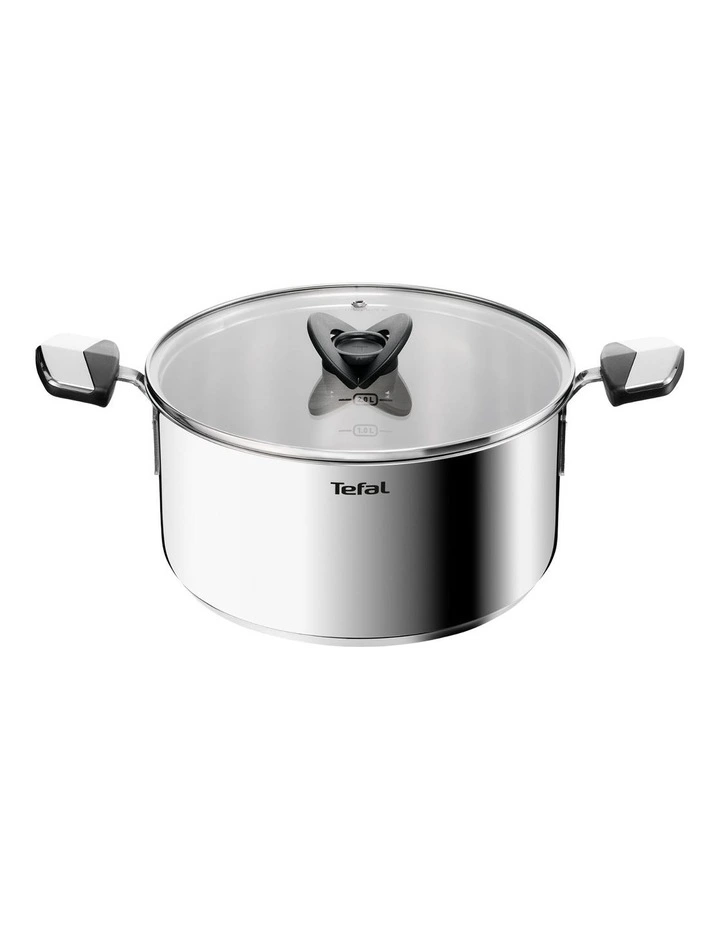 Space Emotion Induction Uncoated Stewpot Lid 24cm in Silver image 1