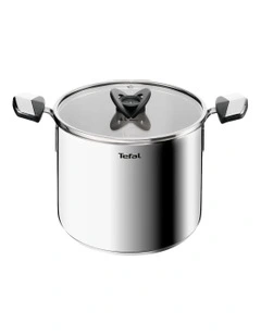 Space Emotion Induction Uncoated Pasta Pot With Lid 22cm in Silver