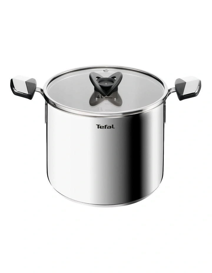 Space Emotion Induction Uncoated Pasta Pot With Lid 22cm in Silver image 1
