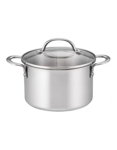Essentials Stainless Steel Induction Covered Saucepot 20cm/3.8L in Silver