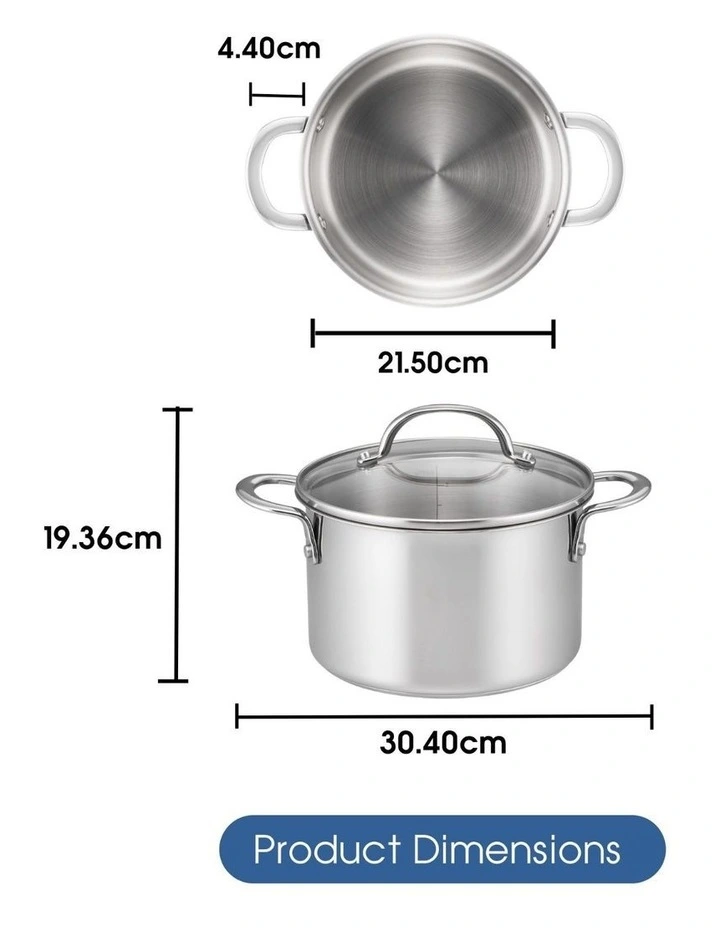 Essentials Stainless Steel Induction Covered Saucepot 20cm/3.8L in Silver image 7