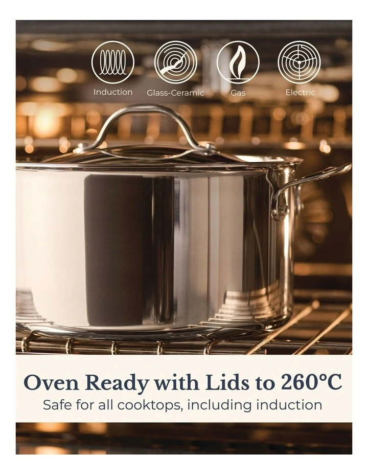 Everlast SS 26cm/7.6l Covered Stockpot image 6