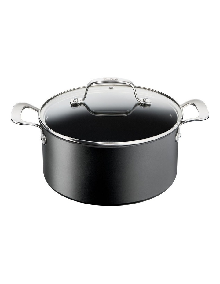 Unlimited Premium Induction Non-Stick Stewpot with Lid 24cm/5L in Gunmetal Black