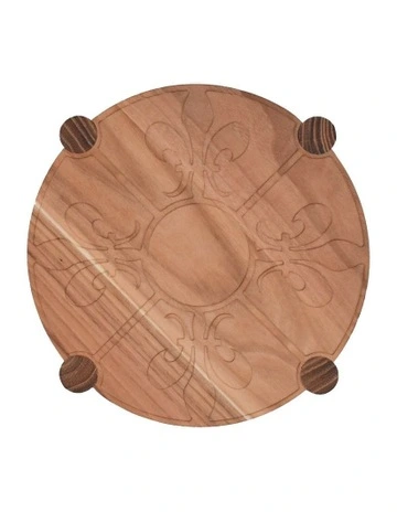 Fleur De Lis Trivet Teak 20cm