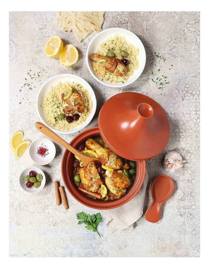 Flavours of the World Tagine Set of 3 Terrecotta image 2