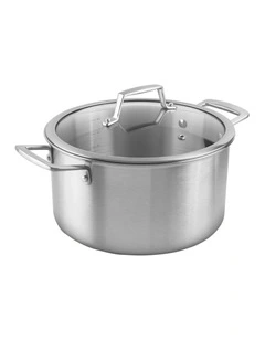 Tri-Ply Stainless Steel Casserole w/Lid 24cm