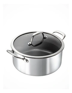 Sierra Etched Tri-Ply Casserole with Lid 24cm 4.6L
