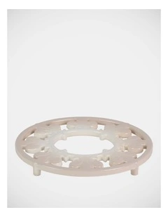 Fleur de Lis Trivet 20cm in Cream