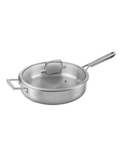 Tri-Ply Stainless Steel Saute Pan w/Lid 28cm