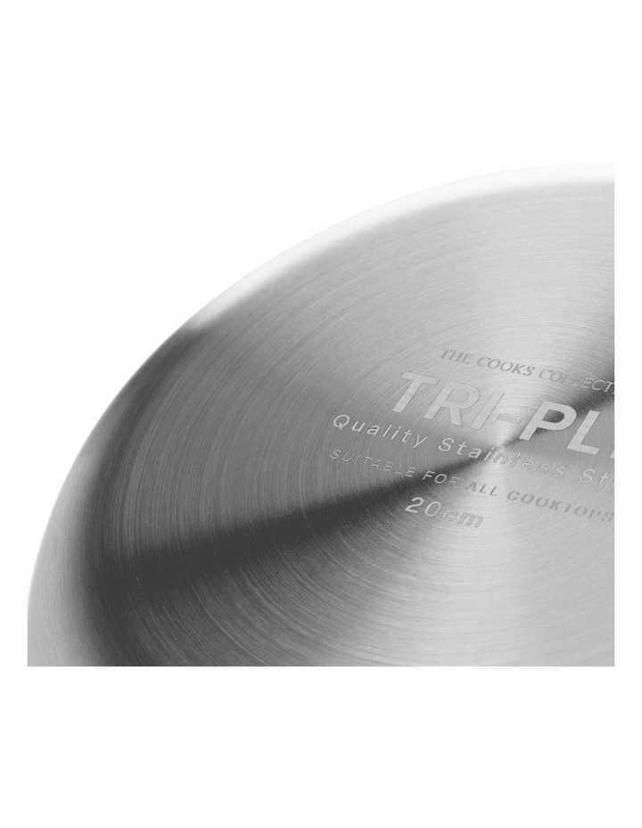 Tri-Ply Stainless Steel Saute Pan w/Lid 28cm image 2