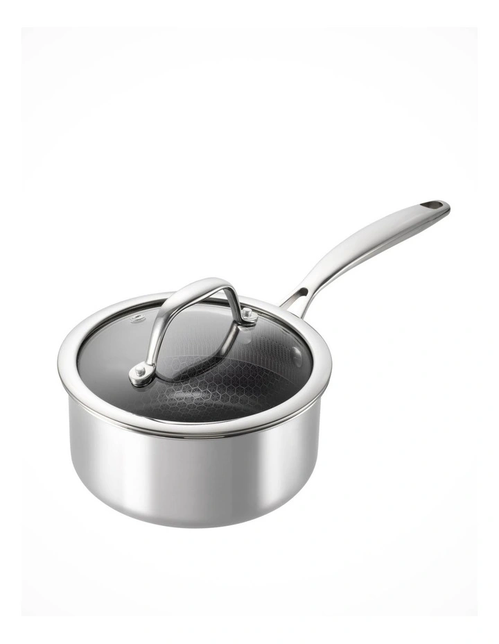 Etched Tri-Ply Saucepan with Lid 16cm image 1