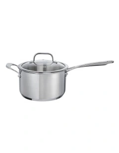 One Saucepan with Lid 3.8L/20cm in Stainless Steel