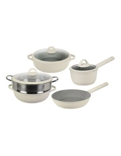 Ceramic 5 Piece Cookset Cream