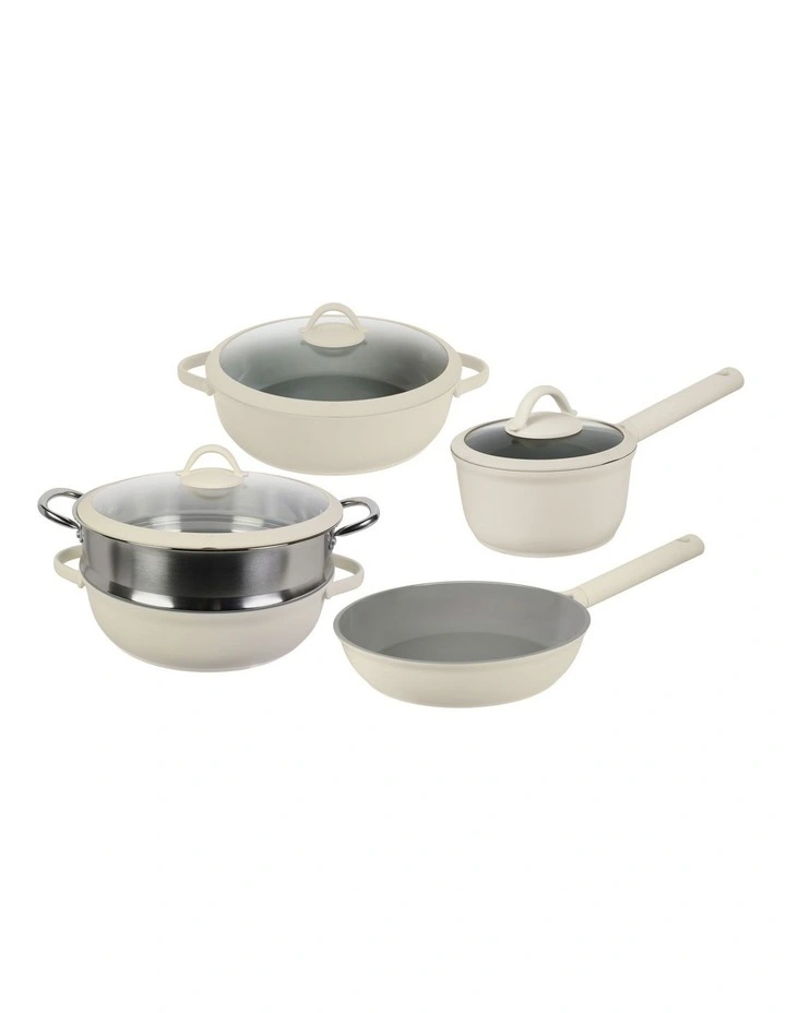 Ceramic 5 Piece Cookset Cream image 1