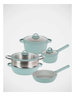 The Cooks Collective Ceramic 5 Piece Cookset in Mint