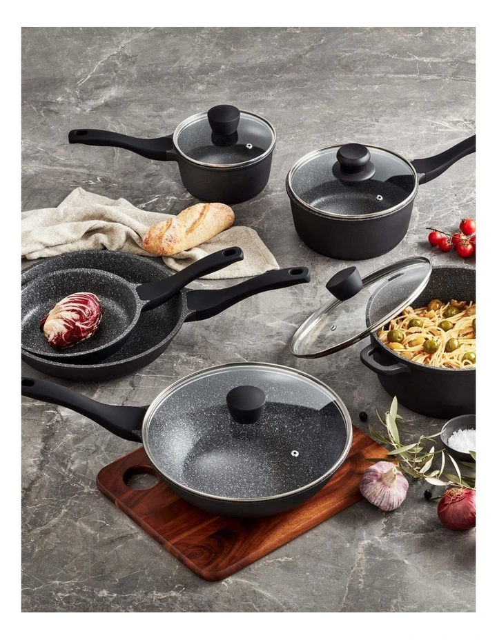 Classic Non-Stick 6 Piece Cookset in Black