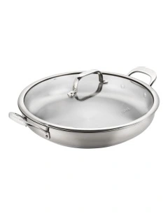 Stainless Steel Sautepan with Lid & 2 Side Handles 32cm/4.7L