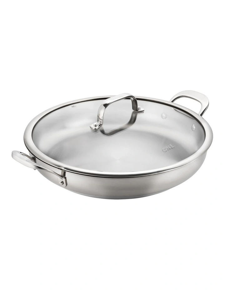 Stainless Steel Sautepan with Lid & 2 Side Handles 32cm/4.7L image 1