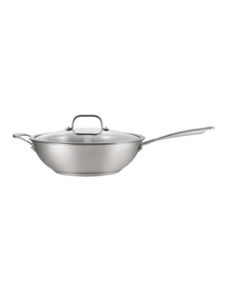 ONE SS 30cm Wok with Lid & Helper Handle image 3