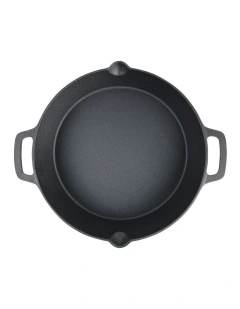 Pre Seasoned 31.5cm Chef's Pan Black
