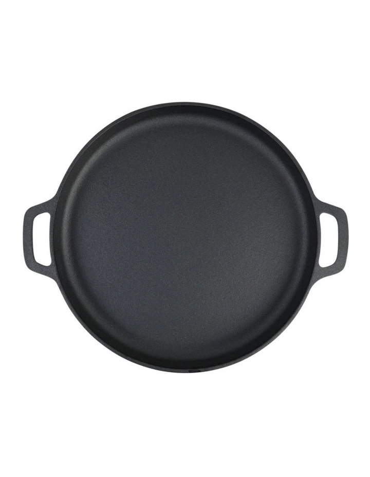 Pre Seasoned 35cm Pizza Pan Black image 3