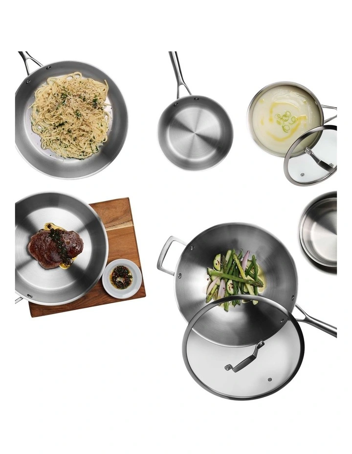 Tri-ply Stainless Steel Multi Pan w/Lid 30cm image 5