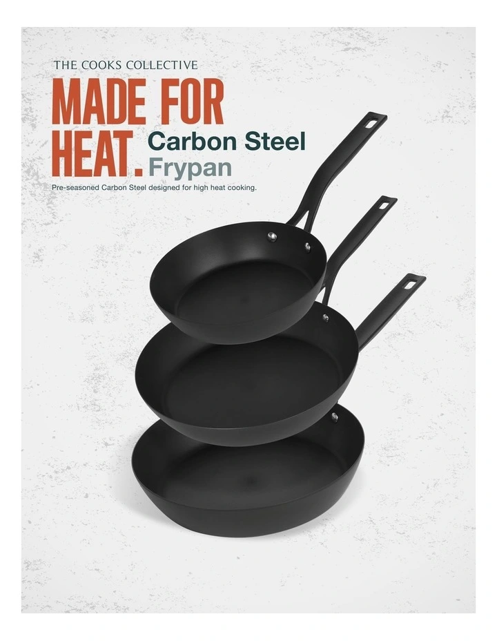Pre-Seasoned Carbon Steel Frypan 20cm image 4