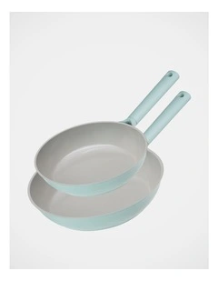 Ceramic 2pce Frypan Pack 24cm & 28cm - Mint