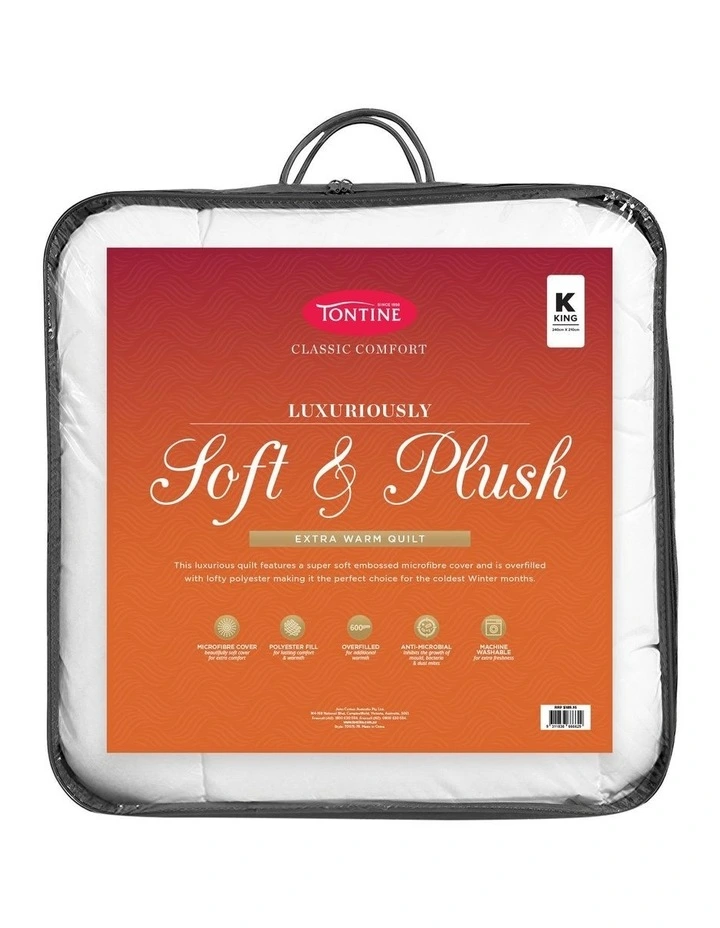 Soft And Plush Quilt in White image 1