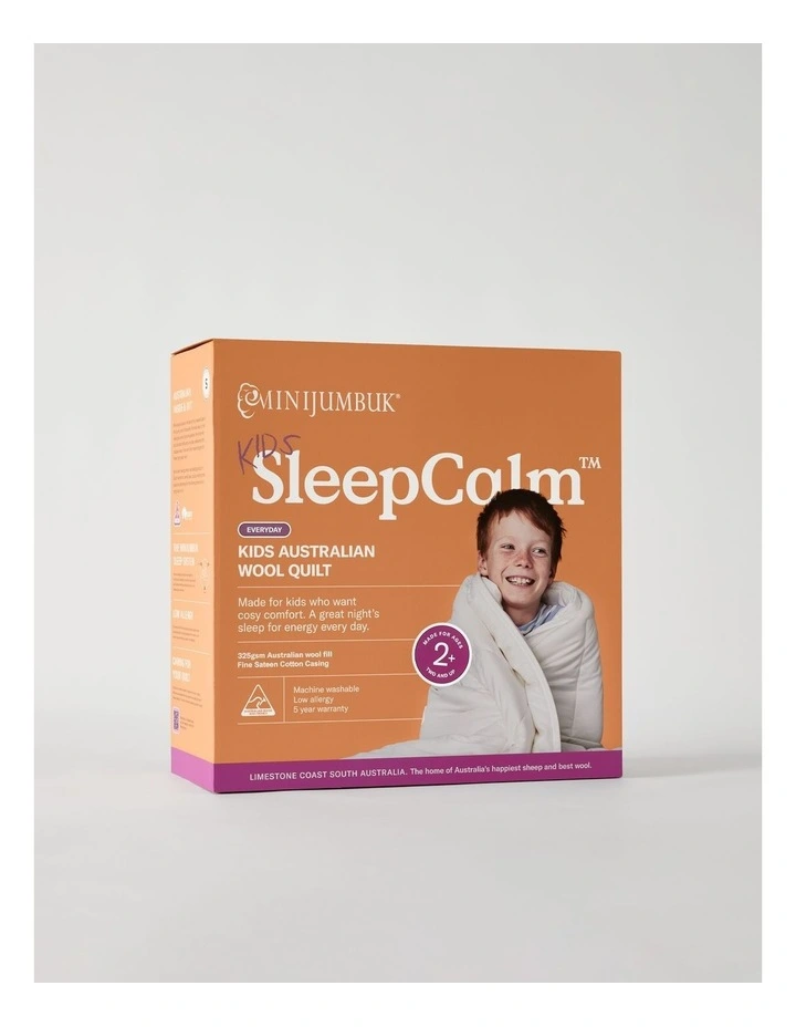 Sleep Calm Everyday Wool Quilt in White image 6