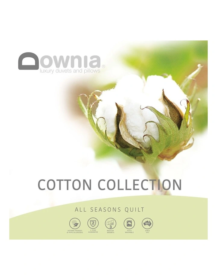 Cotton Collection All Seasons Quilt in White image 1