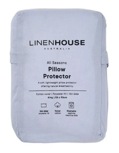 All Seasons King Pillow Protector in White