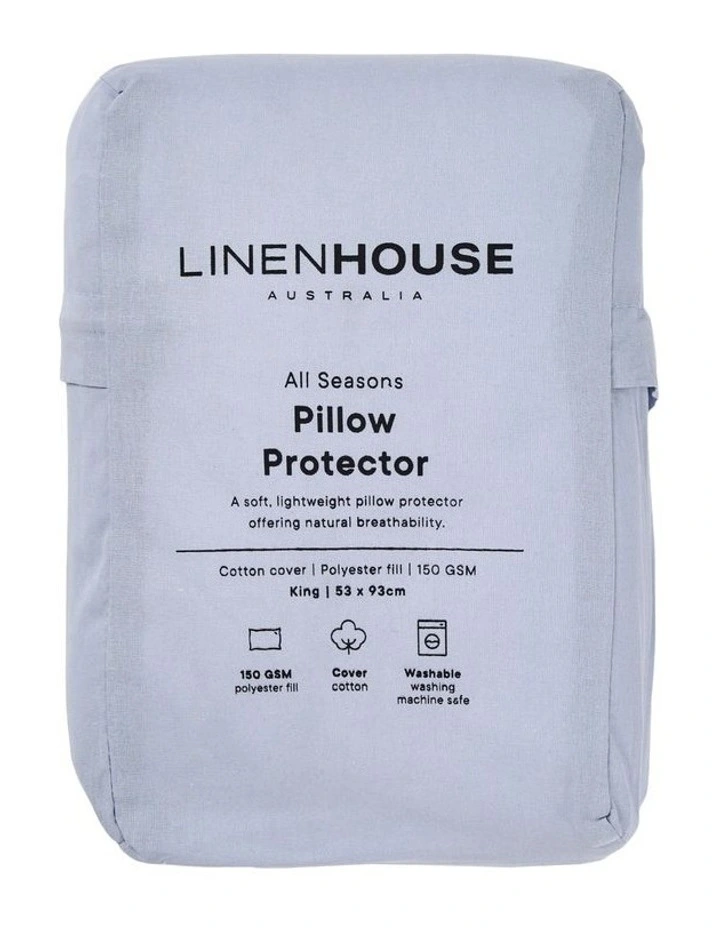 All Seasons King Pillow Protector in White image 1