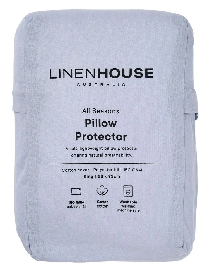 All Seasons King Pillow Protector in White image 1