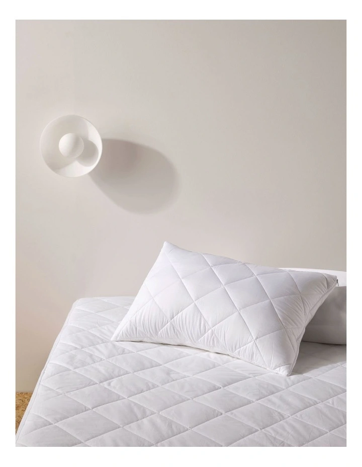 All Seasons King Pillow Protector in White image 3