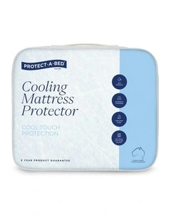 Cooling Waterproof Mattress Protector in White