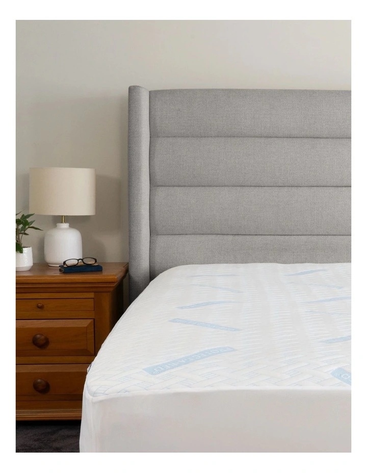 Cooling Waterproof Mattress Protector in White image 2