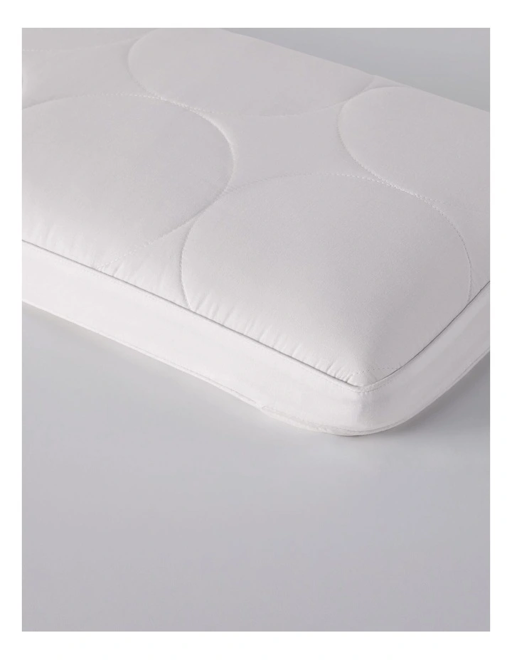 MiniJunior Kids MemorySupport Memory Foam Pillow with Quilted Wool Cotton Cover image 4