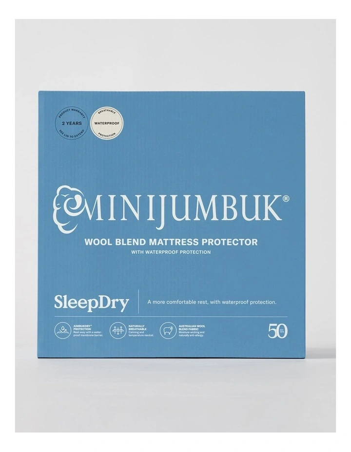 SleepDry Waterproof Mattress Protector Tencel / Wool image 6