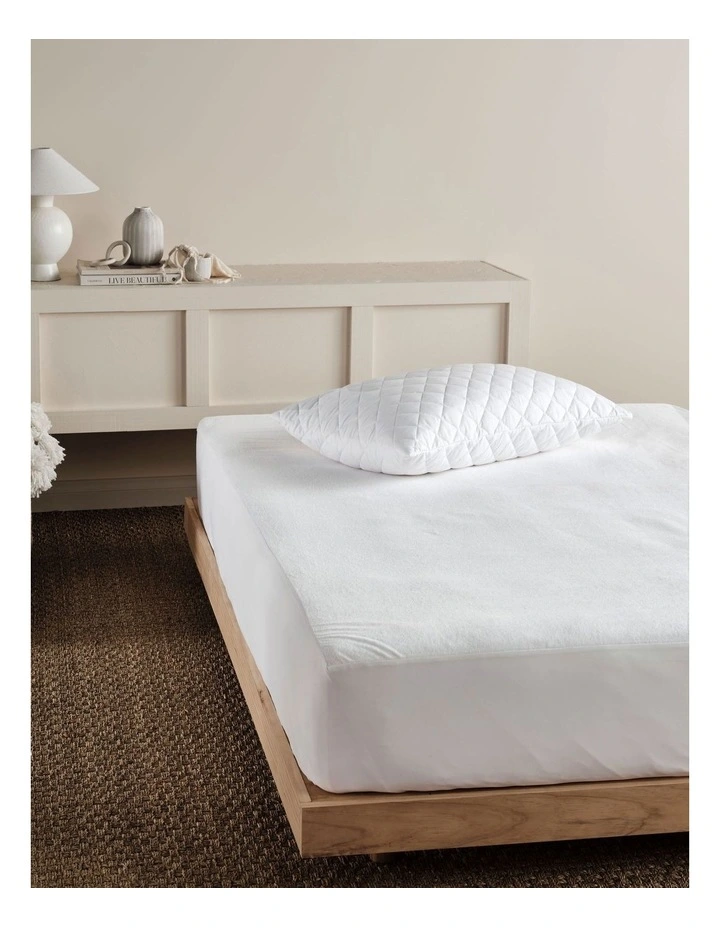 Everyday Waterproof Mattress Protector in White image 2