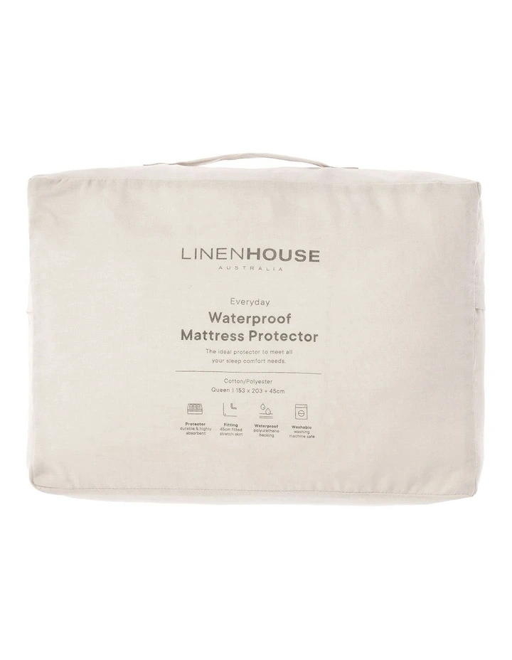 Everyday Waterproof Mattress Protector in White image 3