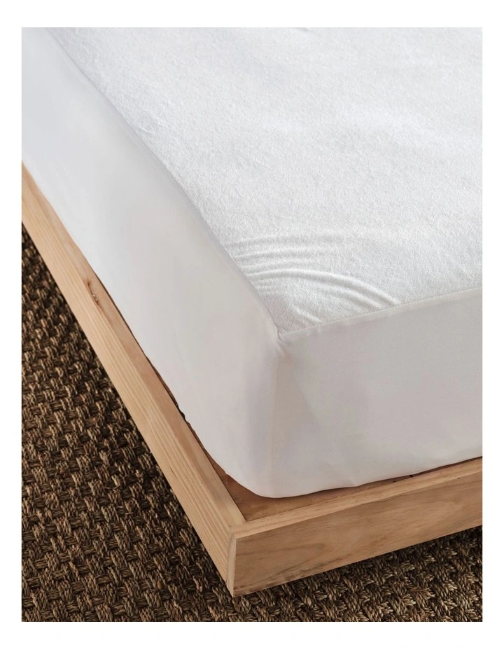 Everyday Waterproof Mattress Protector in White image 3