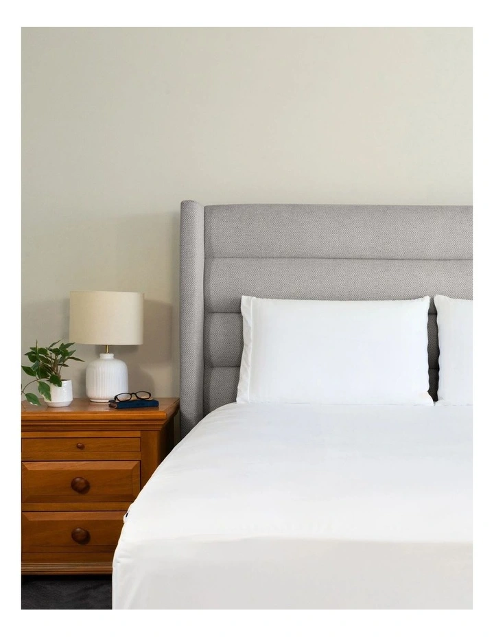 Anti-Allergy Tencel Waterproof Pillow Protector in White image 2