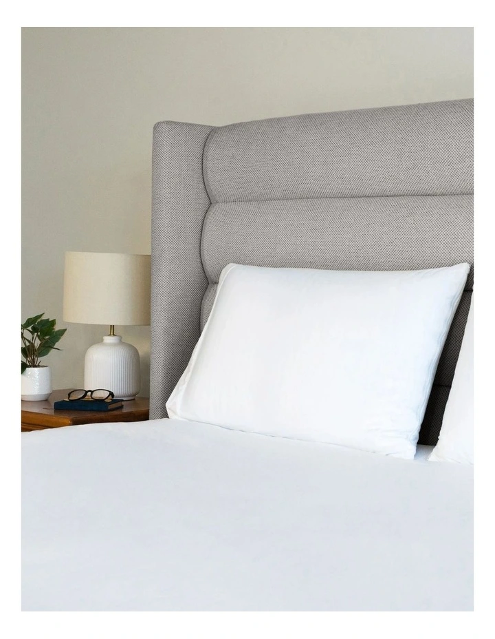 Anti-Allergy Tencel Waterproof Pillow Protector in White image 4