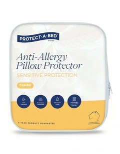 Anti-Allergy Tencel Waterproof Pillow Protector Twin in White